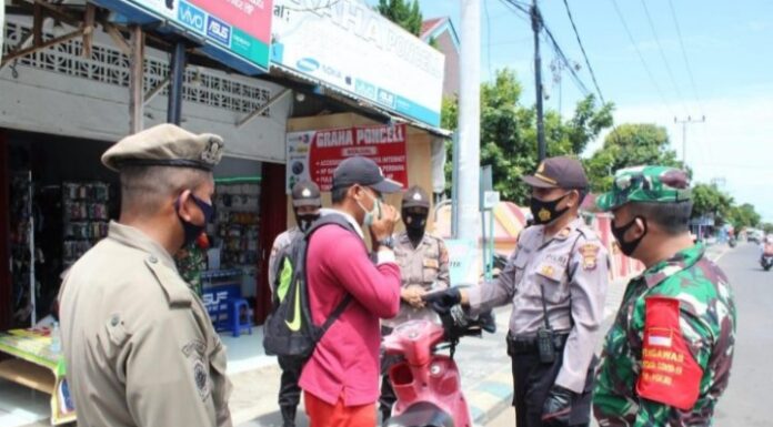 Polda Bengkulu Lakukan Ops Yustisi Gabungan Guna Menghimimbau Masyarakat Tetap Patuh Protokol Kesehatan