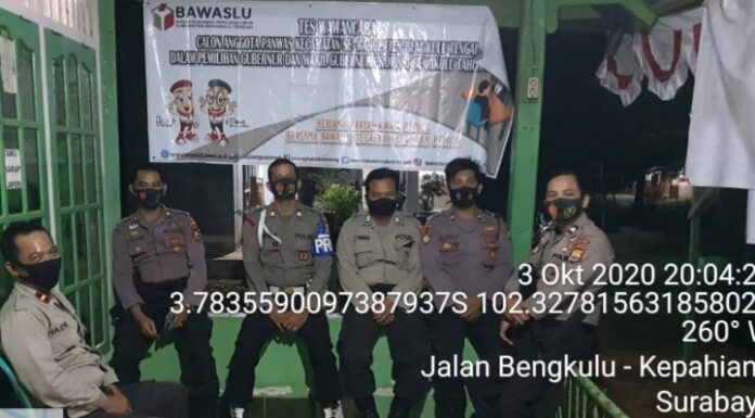 Personil Polda Bengkulu Dan Polres Jajaran Siagakan Anggota 1×24 jam Di KPU Dan Bawaslu
