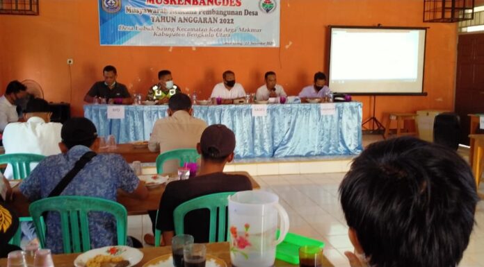 Desa Lubuk Saung Gelar Musrenbang Desa Tahun 2022