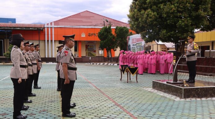 Kapolres Bengkulu Utara Pimpin Sertijab Sejumlah Pejabat Utama dan Kapolsek