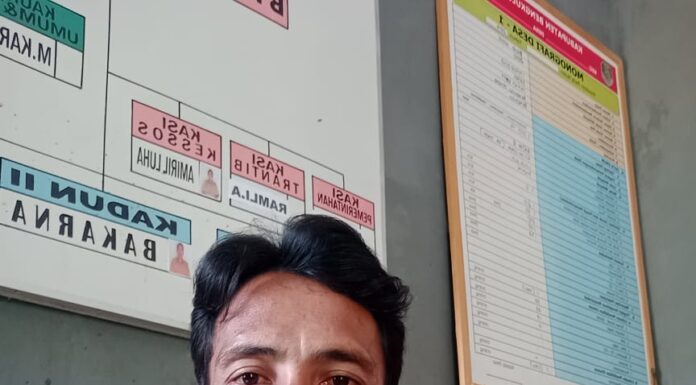 Cegah Penyebaran Covid 19, Pemdes Pagar Agung Bagikan Ribuan Masker Gratis