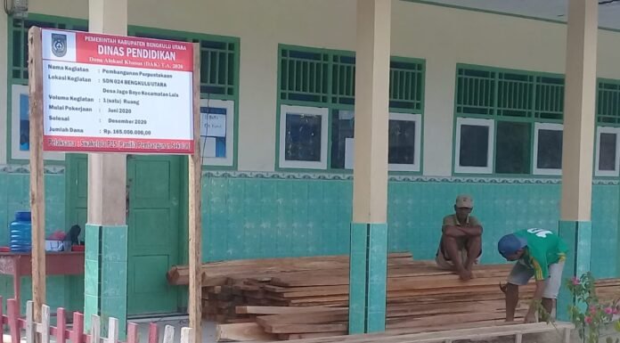 Masyarakat Kecewa Dengan Pembangunan SD Jago Bayo