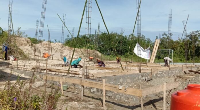 Tahun Ini PEMDES Tri Jaya Bangun Gudang Desa