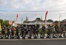 Kapolda Bengkulu Sepeda Santai Bersama Jajaran Nya