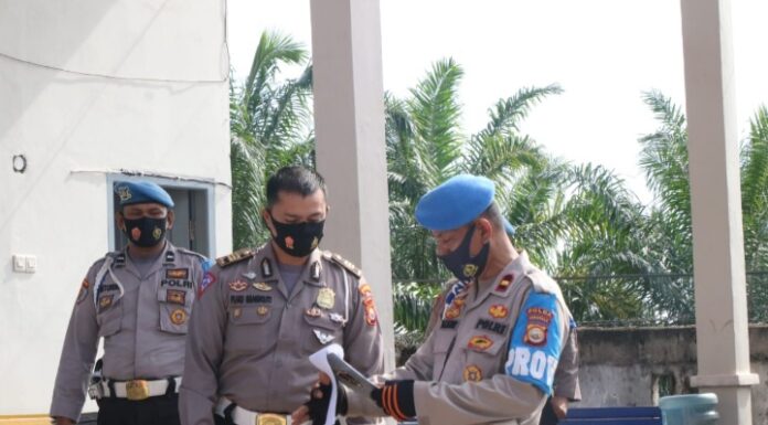 Propam Polda Bengkulu Gaktiplin Protokol Kesehatan Anggota Polri