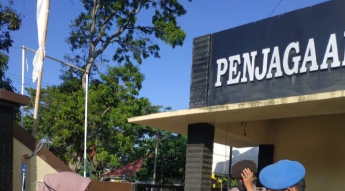 Masuk Polres RL Polda Bengkulu Tetap Ikuti Protokol Kesehatan