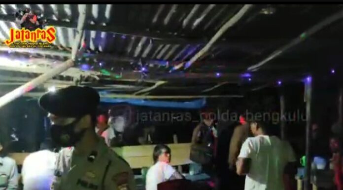 Jatanras Polda Bengkulu Sasar Tempat Nongkrong dan Hiburan Giat Cipkon Nala 2020