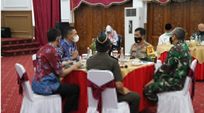 Coffee Morning Bersama Plt. Gubernur Bengkulu dan FKPD, Kapolda Dorong Bentuk Perda Menggantikan Pergub Bengkulu No.22 Tahun 2020