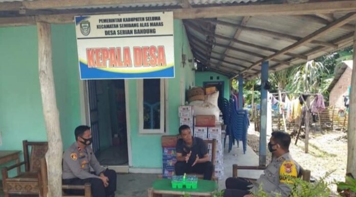 Sambang Kades, Kapolres Seluma Ingatkan Jangan Mudah Terpancing Terkait Tapal Batas