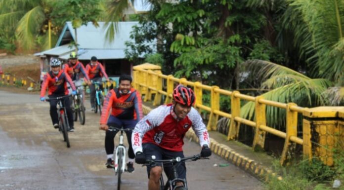 Kapolres Mukomuko Bersama Dandim 0428 Dan Kejari Gowes Bersama