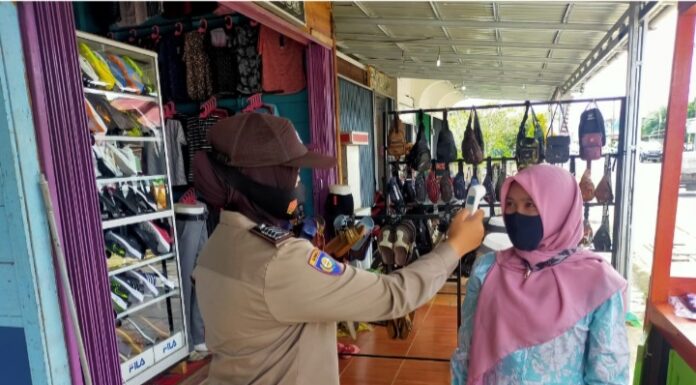 Polres Lebong Himbau Prokes, Sasaran Pertokoan dan Kawasan Pasar