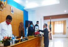 Paripurna Kata Akhir Fraksi DPRD BU Perubahan Perda Nomor 14 Tahun 2016, Di sahkan Menjadi Perda