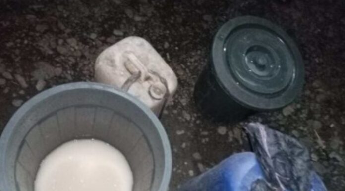 Giat Ops Pekat, Polsek Muara Bangkahulu Sita Puluhan Liter Tuak