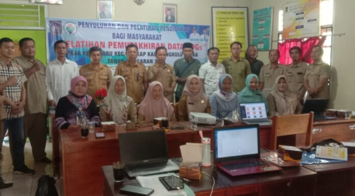 Pelatihan Pemutakhiran Data SDGS Tahun 2024 Di Desa Kedu Baru