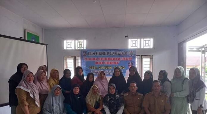 Pemerintah Desa Gunung Agung Laksanakn Pelatihan Penyelenggaraan Jenazah