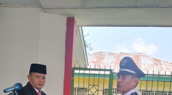 Camat Air Besi Sahru Ramadhan S.Ip Melantik Pjs Kades Talang Lembak