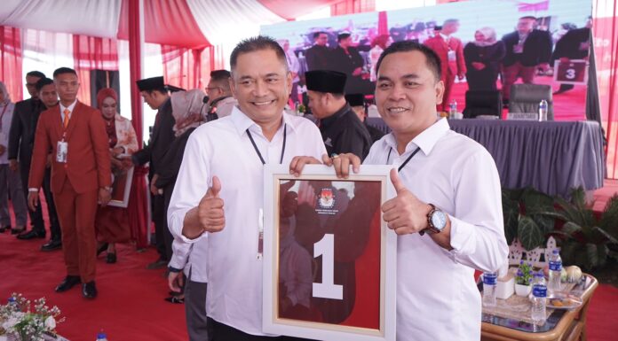 Rachmat Riyanto-Tarmizi (RT)Calon Bupati Bengkulu Tengah Dapat No Urut 1