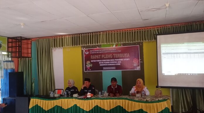 Rapat Pleno Terbuka Rekapitulasi DPSHP Pemilu Tahun 2024 Tingkat Desa