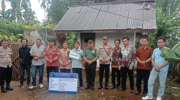 Pemdes Talang Denau Gelar Titik Nol Pembangunan Gedung Tempat Penyimpanan Barang PKK Desa