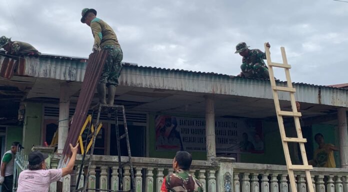 Kodim 0423/BU Berkolaborasi Dengan Baznas Bengkulu Utara Rehab Rumah Warga Penyandang Disabilitas