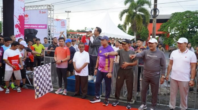 Bupati Melepas 2000 Peserta BERASA FUN RUN 5K Dalam Rangka HUT ke 66 Tahun Bengkulu Utara