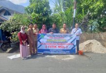 Titik Nol Pembangunan Jalan Lingkungan Desa Air Kopras Dusun 3 Tahun Anggaran 2025