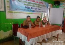 Pemdes Dusun Raja Gelar Musdes Perubahan Rencana Pembangunan jangka Menengah Desa RJPM-Des