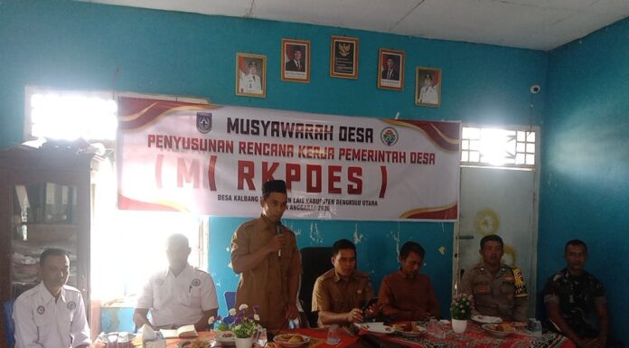 Pemdes Kalbang Gelar Musyawarah Desa RKPdes Tahun Anggaran 2026