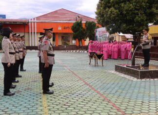 Kapolres Bengkulu Utara Pimpin Sertijab Sejumlah Pejabat Utama dan Kapolsek
