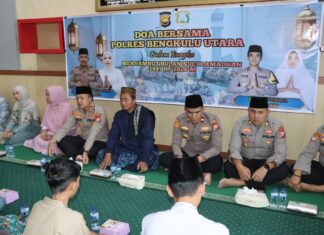 Polres Bengkulu Utara Gelar Doa Bersama dan Santunan Anak Yatim Sambut Ramadhan 1447 H