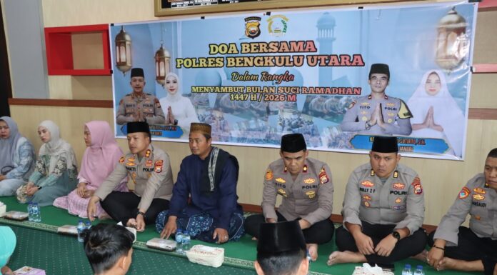 Polres Bengkulu Utara Gelar Doa Bersama dan Santunan Anak Yatim Sambut Ramadhan 1447 H