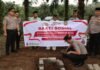 Kapolres BU Melaksanakan Peletakan Batu Pertama Pembanguan Sumur Bor DI Desa Gunung Selan