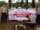 Kapolres BU Melaksanakan Peletakan Batu Pertama Pembanguan Sumur Bor DI Desa Gunung Selan