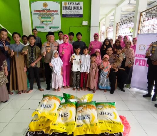 Sambut Hari Bhayangkara ke-80, Polres Bengkulu Utara Salurkan Bansos Sembako ke Panti Asuhan