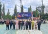 Sinergi TNI-Polri, Kodim 0423/BU Hadiri Upacara HUT ke-80 Bhayangkara