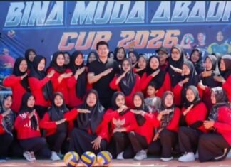 Bupati Arie Septia Adinata,S.E., M.Ap Membuka Turnamen Voli Putri Bina Muda Abadi Cup Karang Taruna Bukit Makmur