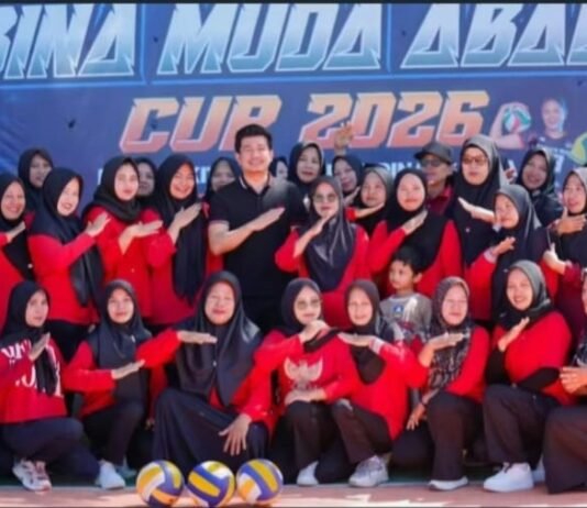 Bupati Arie Septia Adinata,S.E., M.Ap Membuka Turnamen Voli Putri Bina Muda Abadi Cup Karang Taruna Bukit Makmur