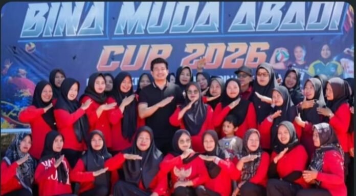 Bupati Arie Septia Adinata,S.E., M.Ap Membuka Turnamen Voli Putri Bina Muda Abadi Cup Karang Taruna Bukit Makmur