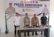 Polres Bengkulu Utara Ungkap Kasus Penganiayaan Senjata Tajam di Alun-Alun Malim Paduko
