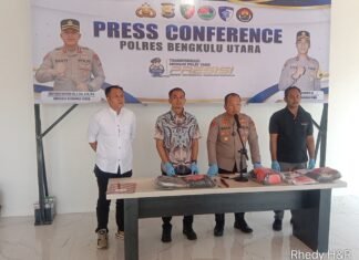 Polres Bengkulu Utara Ungkap Kasus Penganiayaan Senjata Tajam di Alun-Alun Malim Paduko