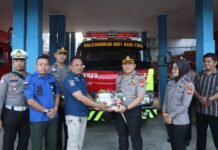 Kapolres Bengkulu Utara Kunjungi Pos Damkar, Perkuat Sinergi Cegah Karhutla
