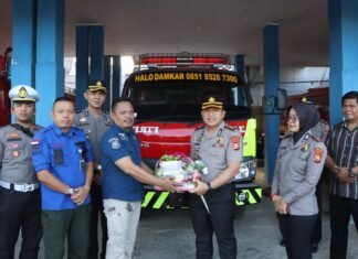 Kapolres Bengkulu Utara Kunjungi Pos Damkar, Perkuat Sinergi Cegah Karhutla