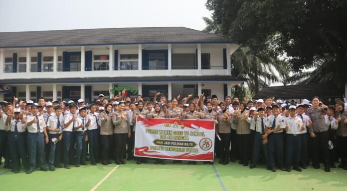 Hari Jadi ke-78, Polres Bengkulu Utara Serentak Sambangi Sekolah Edukasi Bahaya Geng Motor hingga Bullying