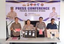 Polres Bengkulu Utara Berhasil Ungkap 7 Kasus Narkoba, 7 Tersangka dan 10,59 Gram Sabu Diamankan