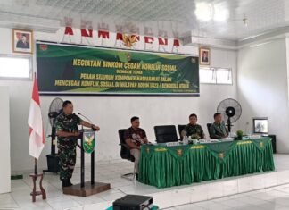 Kodim 0423/BU Gelar Binkom, Perkuat Sinergi Cegah Konflik Sosial