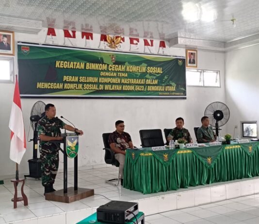 Kodim 0423/BU Gelar Binkom, Perkuat Sinergi Cegah Konflik Sosial