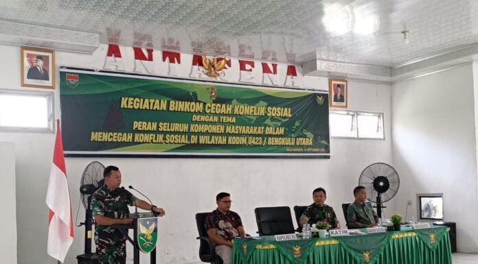 Kodim 0423/BU Gelar Binkom, Perkuat Sinergi Cegah Konflik Sosial