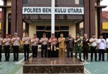 Kunjungan Kerja Kapolda Bengkulu ke Polres Bengkulu Utara, Tekankan Sinergitas dan Pelayanan Humanis